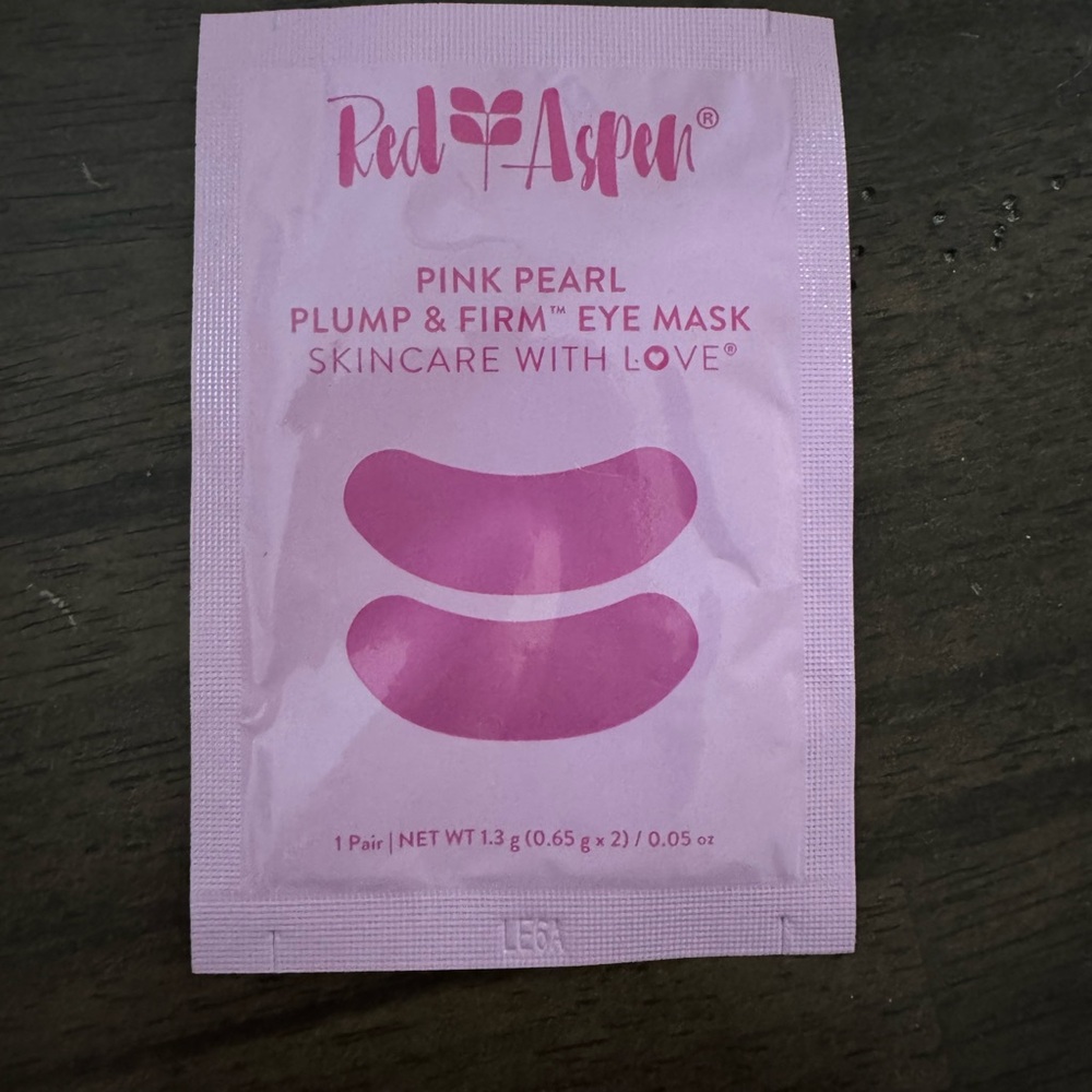 Red Aspen Pink Pearl Eye Mask